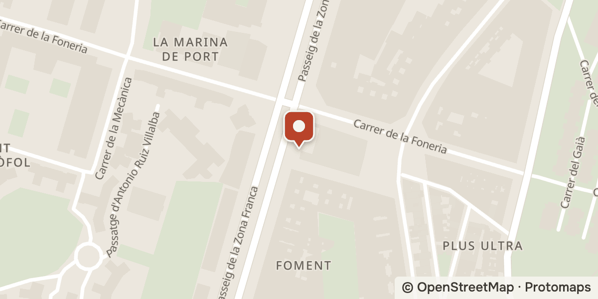Mapa: Passeig de la Zona Franca, 178