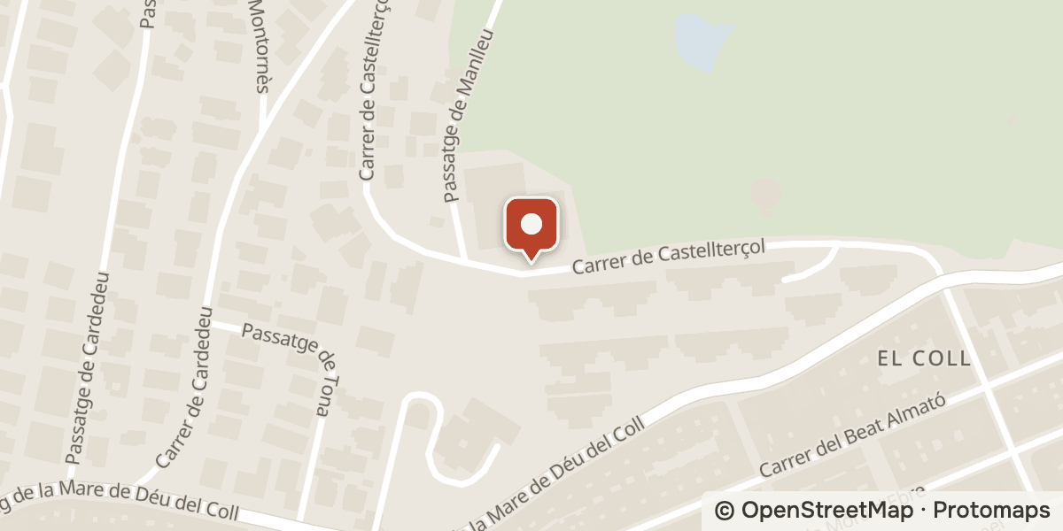 Mapa: Carrer de Castellterçol, 15