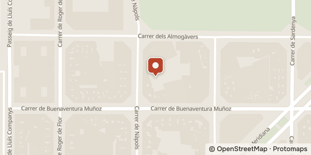 Mapa: C. Buenaventura Muñoz, 21 (barri del Parc i la Llacuna)