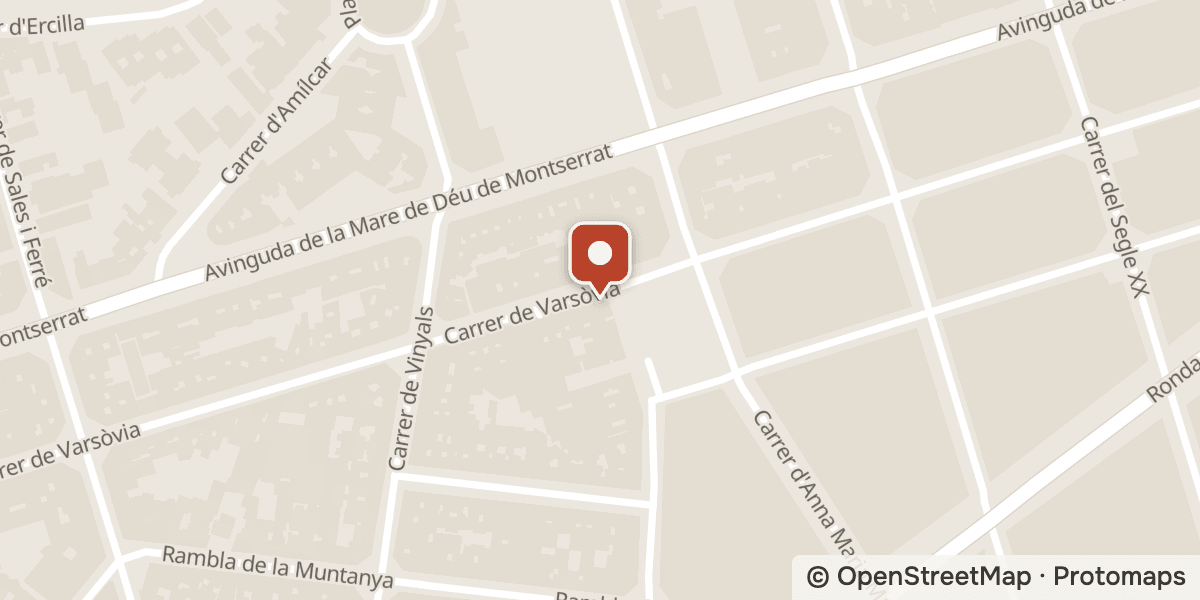 Mapa: Carrer de Varsòvia, 55