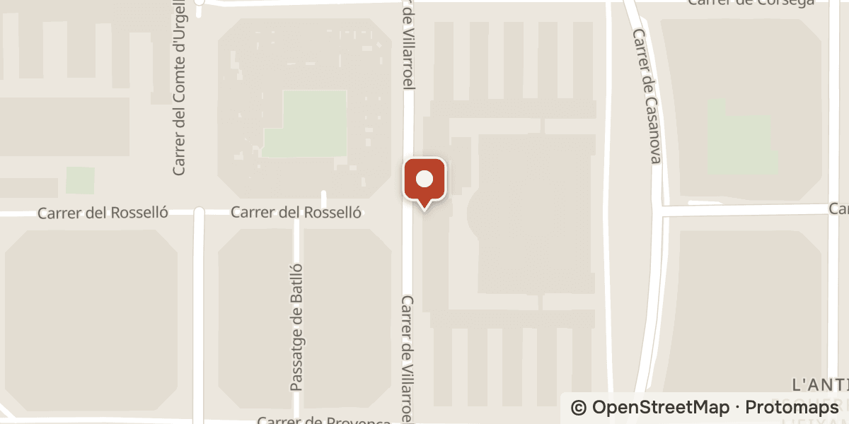 Mapa: Carrer de Villarroel, 170