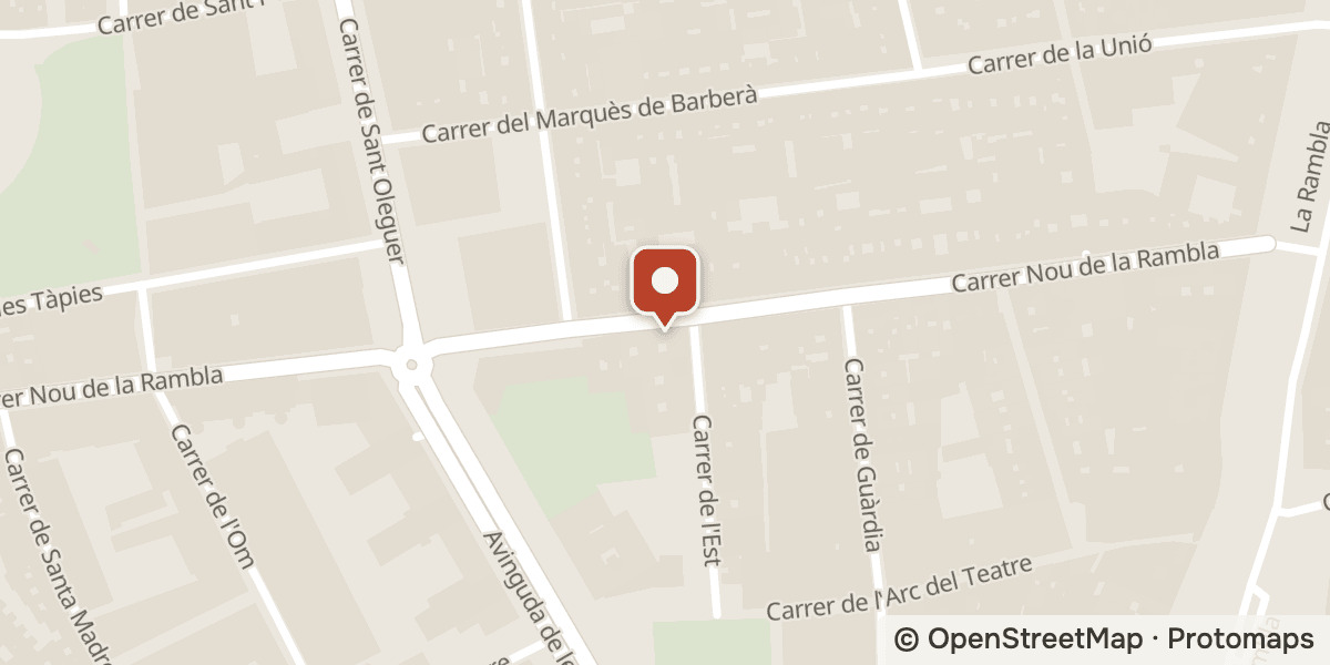 Mapa: Carrer Nou de la Rambla, 43